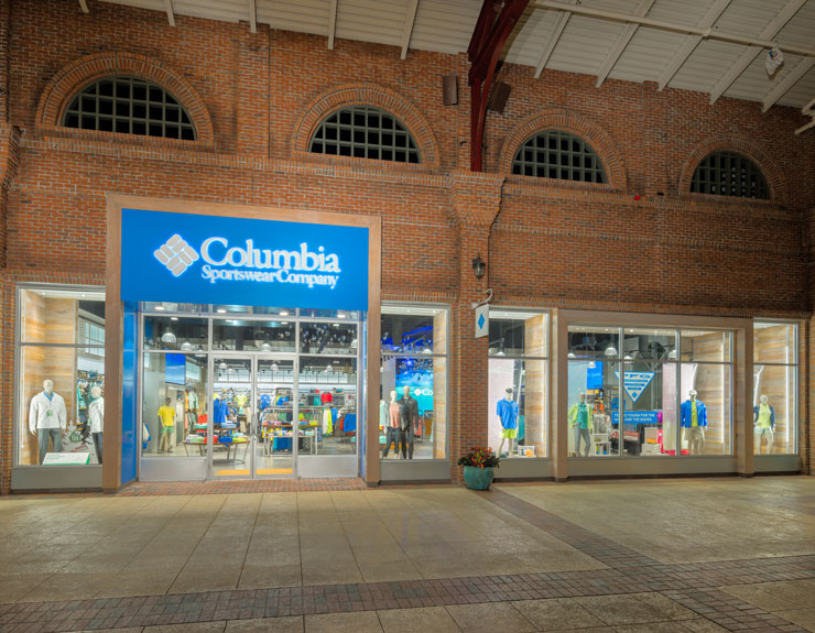 Exterior of Columbia Sportswear Company store in Disney Spring, FL