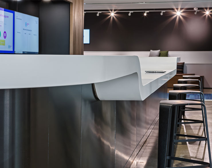 The bar is positioned at different heights, allowing anyone to use it