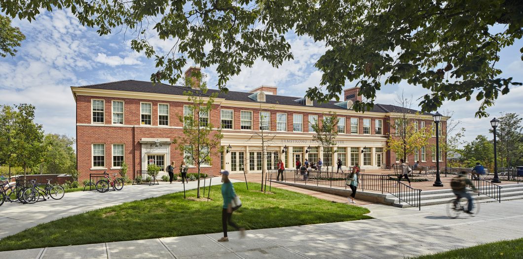 Since its opening in the spring of 2014, the Armstrong Student Center has become the central “student hub” on Miami University’s Oxford, Ohio, campus.