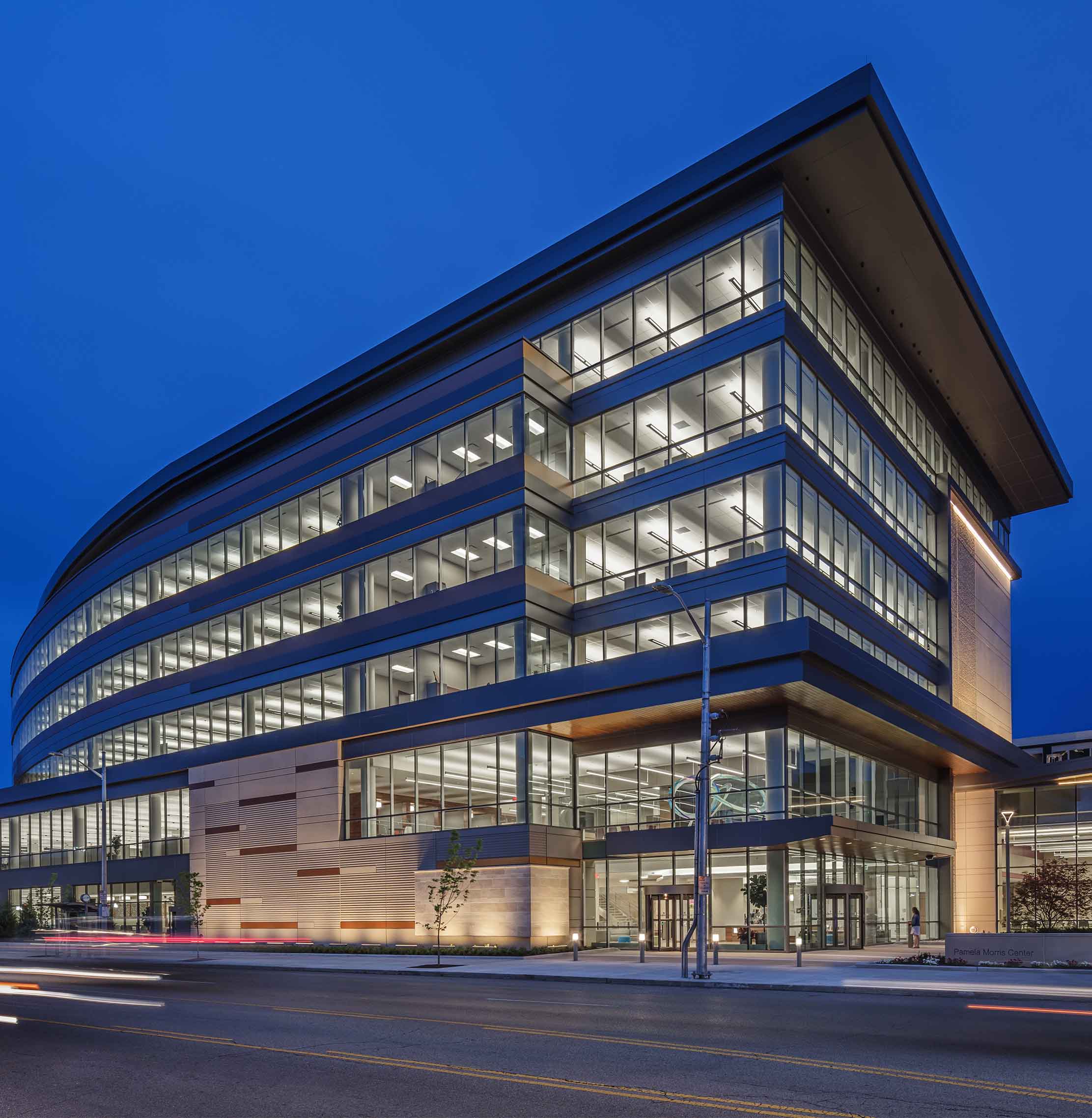 CareSource Pamela Morris Center at night