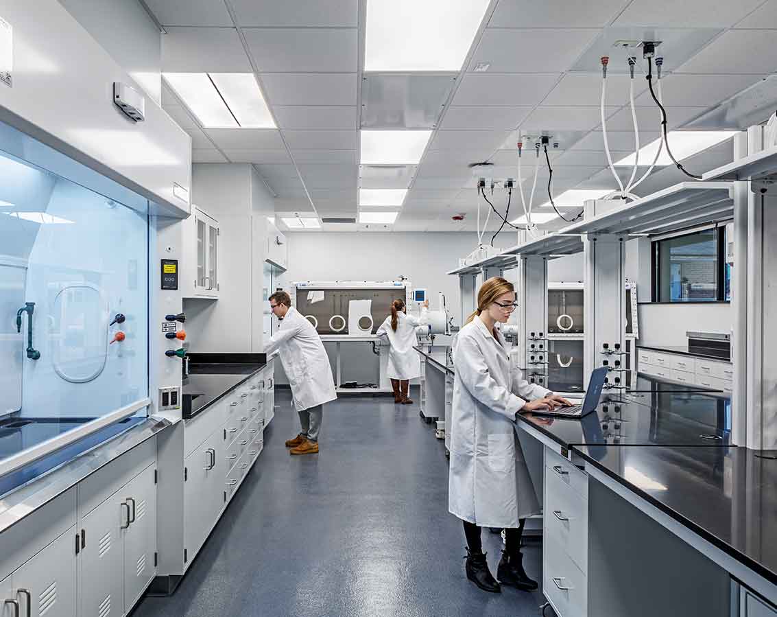 Laboratory space inside Case Western Reserve's Glennan Building