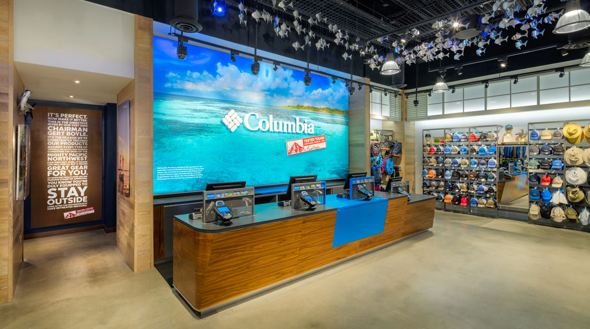 Columbia Outerwear store at Disney Springs, FL