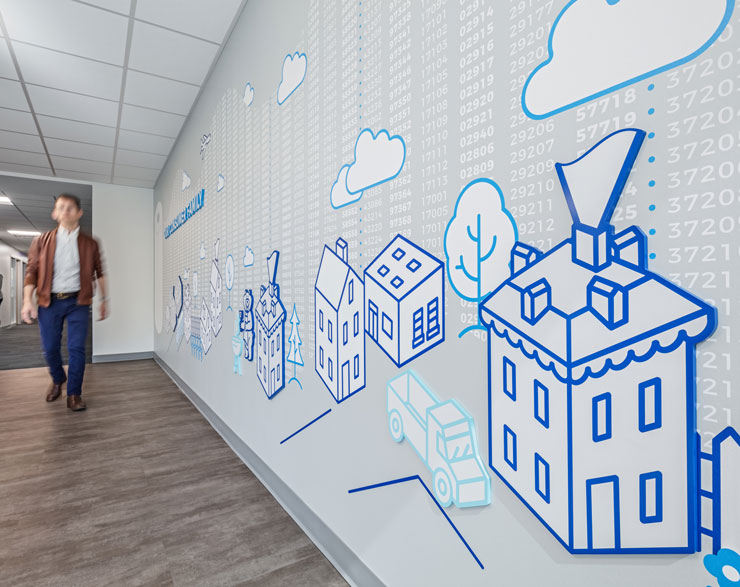 P&G Family Care wall graphics