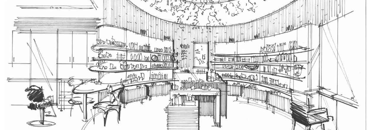 Sketch of retail store