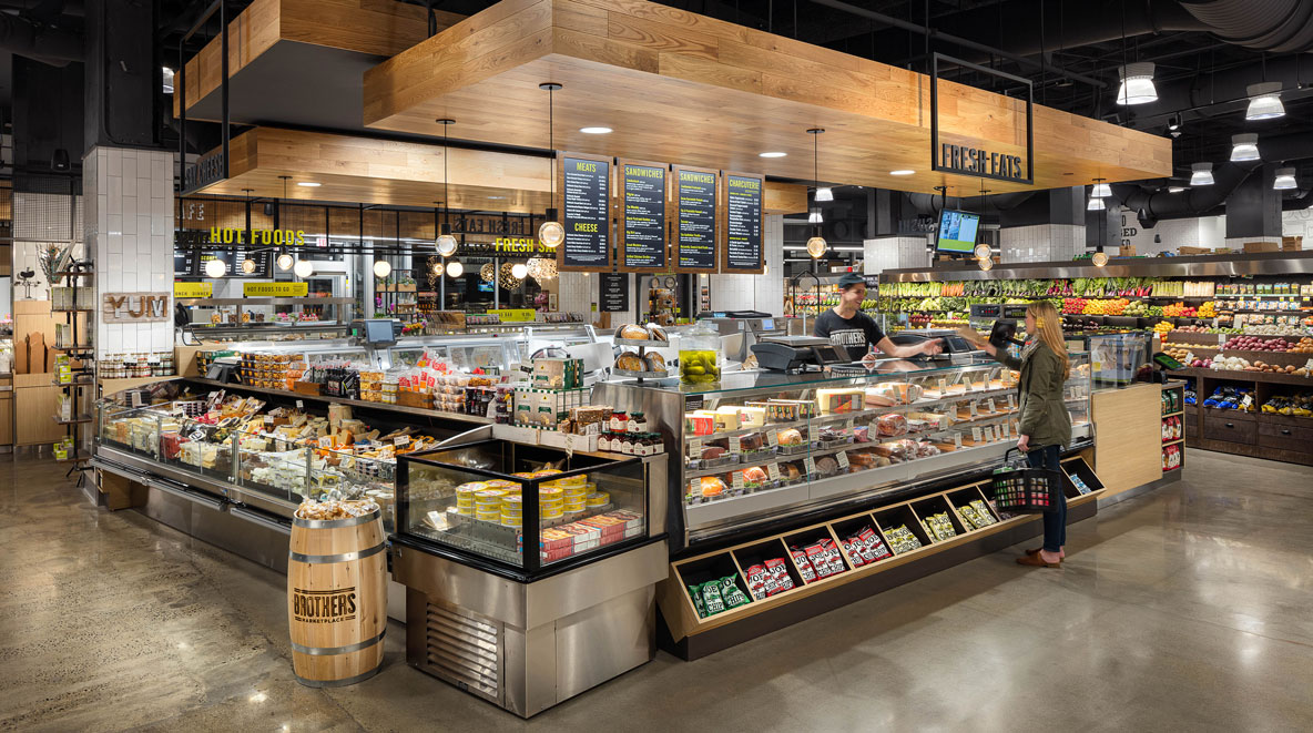 Cambridge Brothers Marketplace fresh food counter