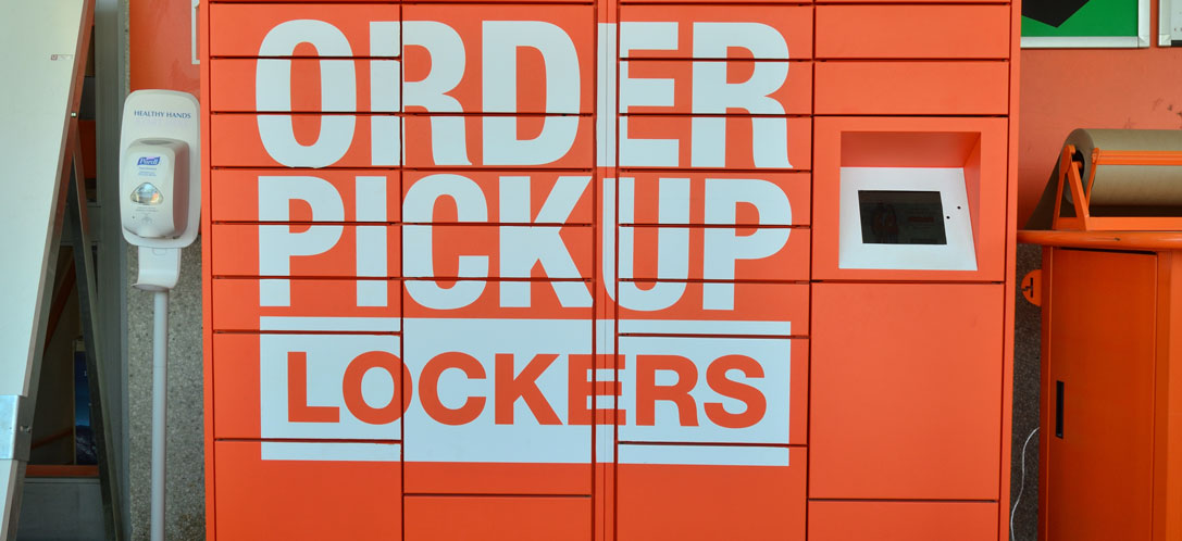 Home Depot pick-up lockers