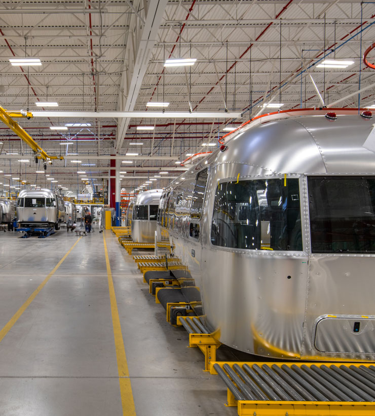 Airstream production facility