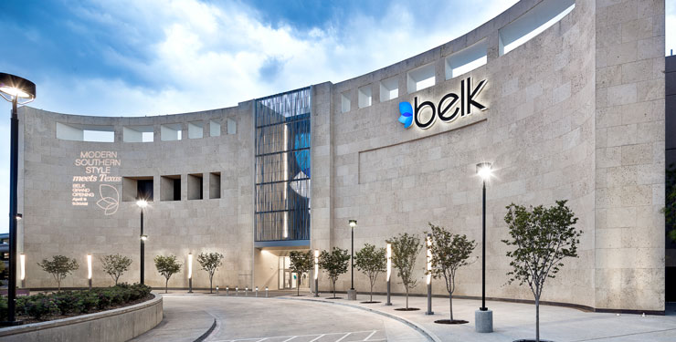 Belk storefront in Dallas, TX