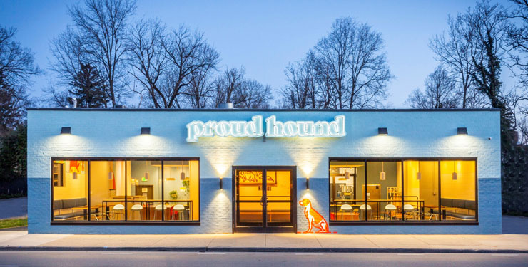 Exterior of Proud Hound Coffee