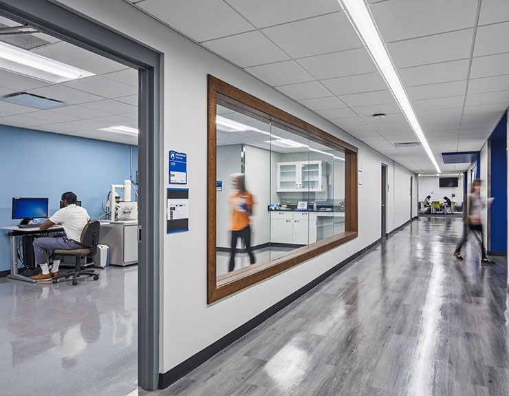 Hallway with Students