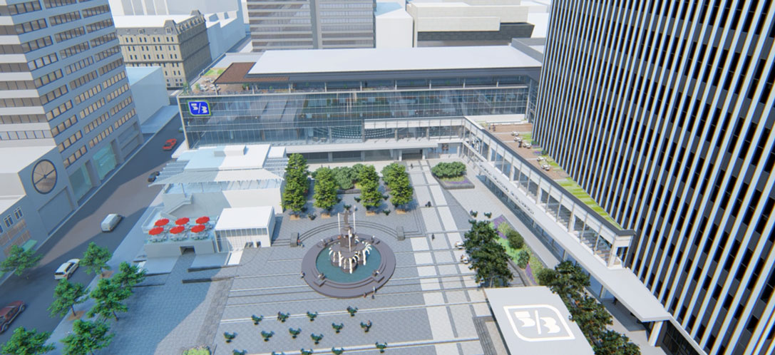 Fountain Square rendering