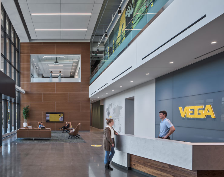 Reception within VEGA America's North American Headquarters