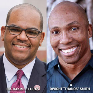 Headshots of Dr. Hakim J. Lucas and Dwight "Thanos" Smith