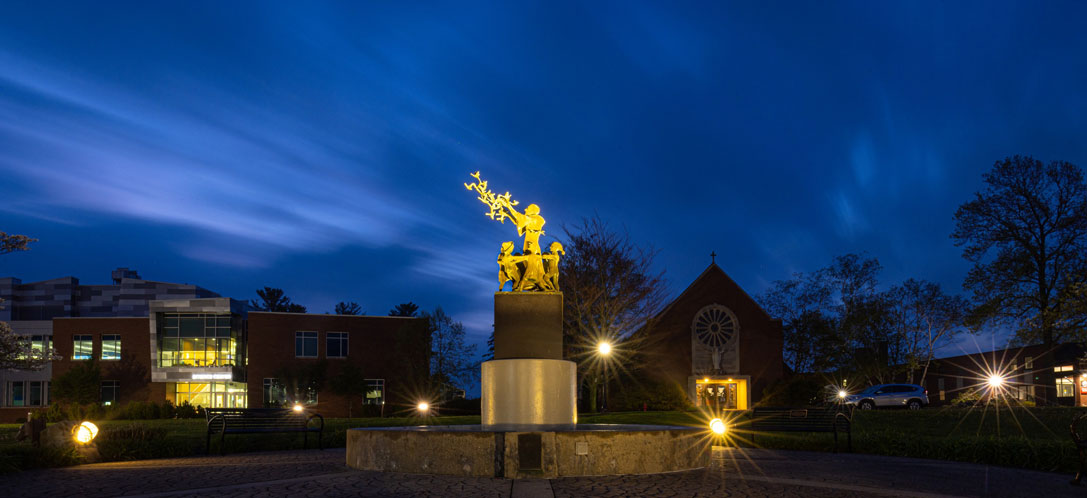 Fountain at Saint Francis University