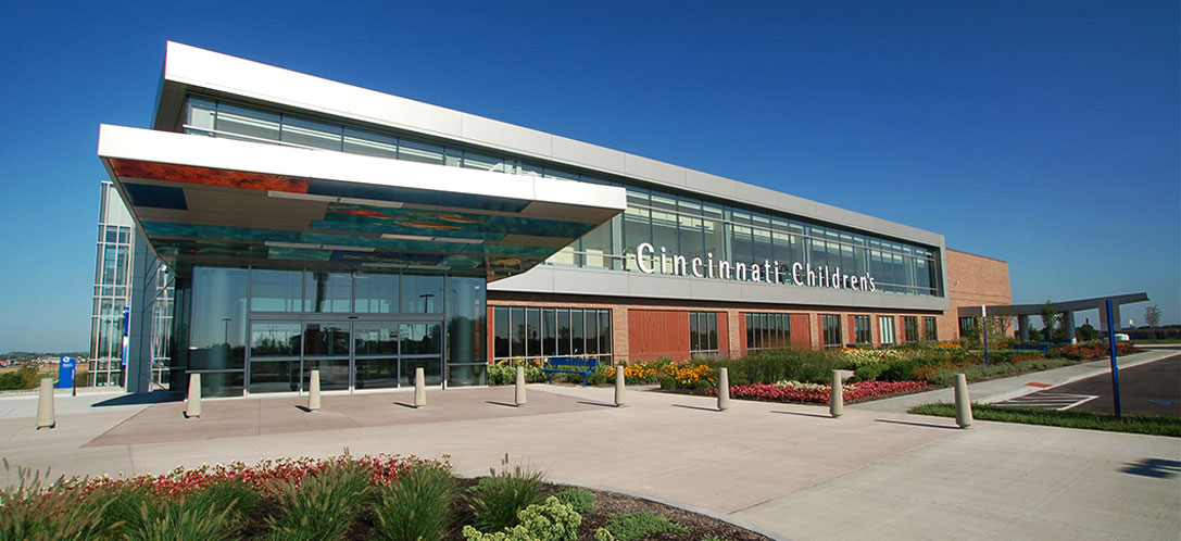 Exterior of Cincinnati Children's in Liberty Township