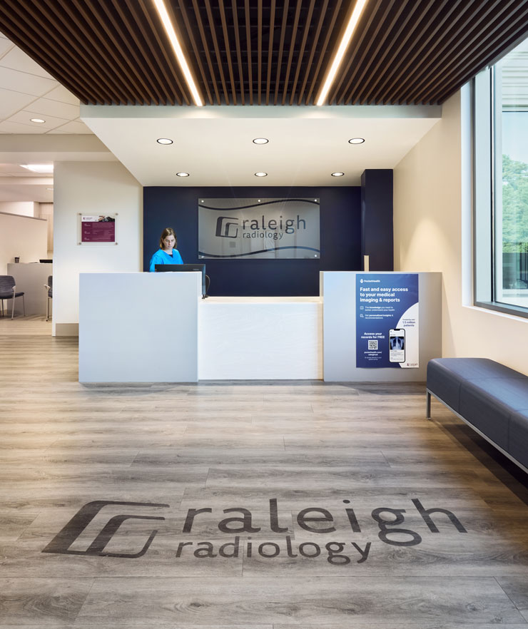 People working at Raleigh Radiology Midtown center in Cary, NC.
