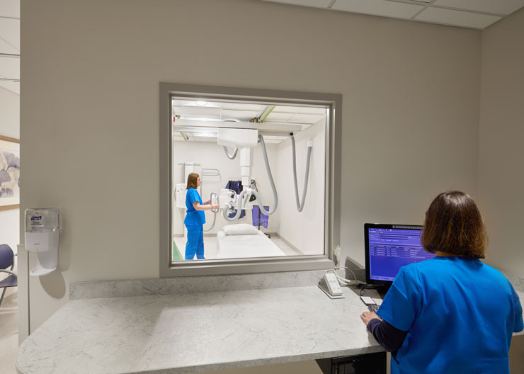 People working at Raleigh Radiology Midtown center in Cary, NC.