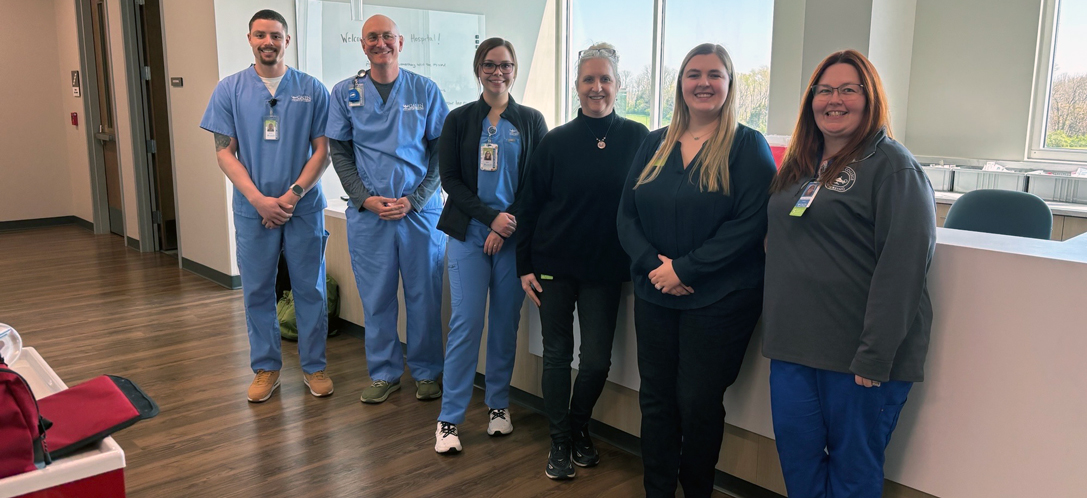 Galen College of Nursing students and faculty stand together for a photo