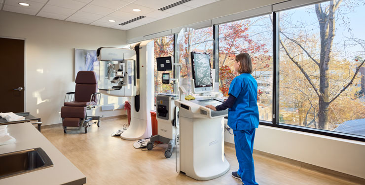 inside wake radiology's breast imaging center
