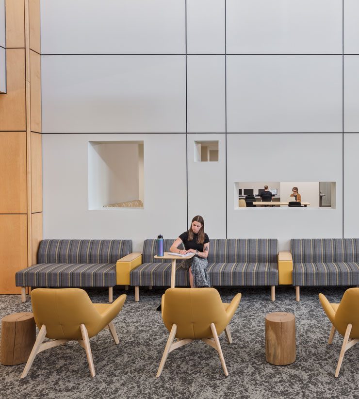 common sitting area in the health sciences building
