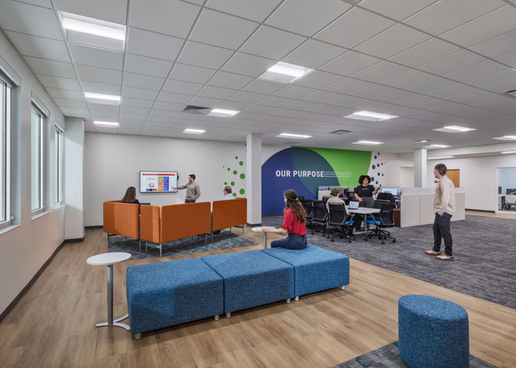 common meeting area/workspace in easterseals redwood