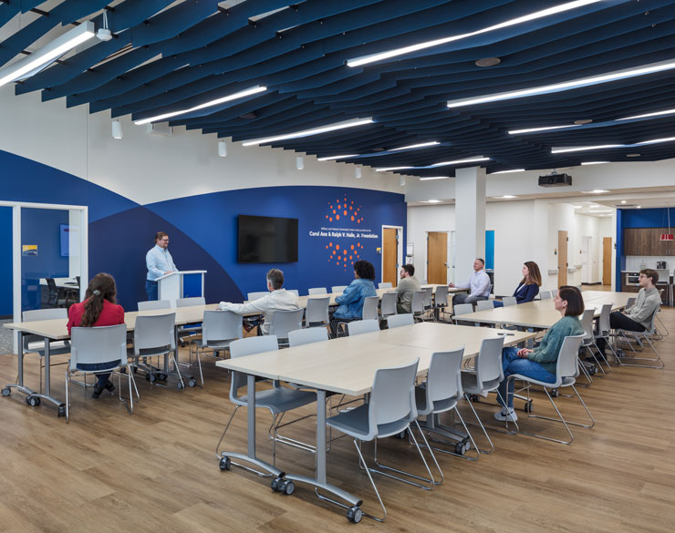 employee training room inside easterseals redwood campus