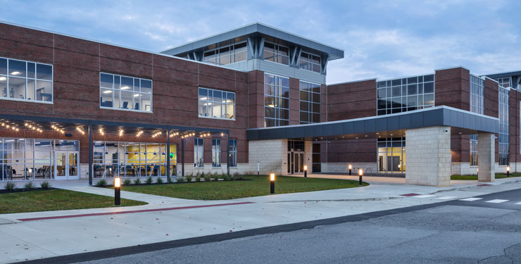 photo of completed manchester health sciences building