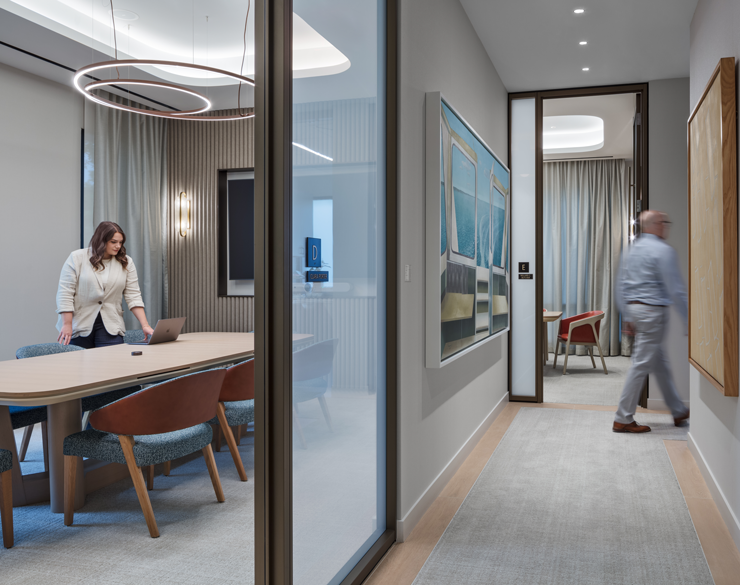 meeting room and hallway