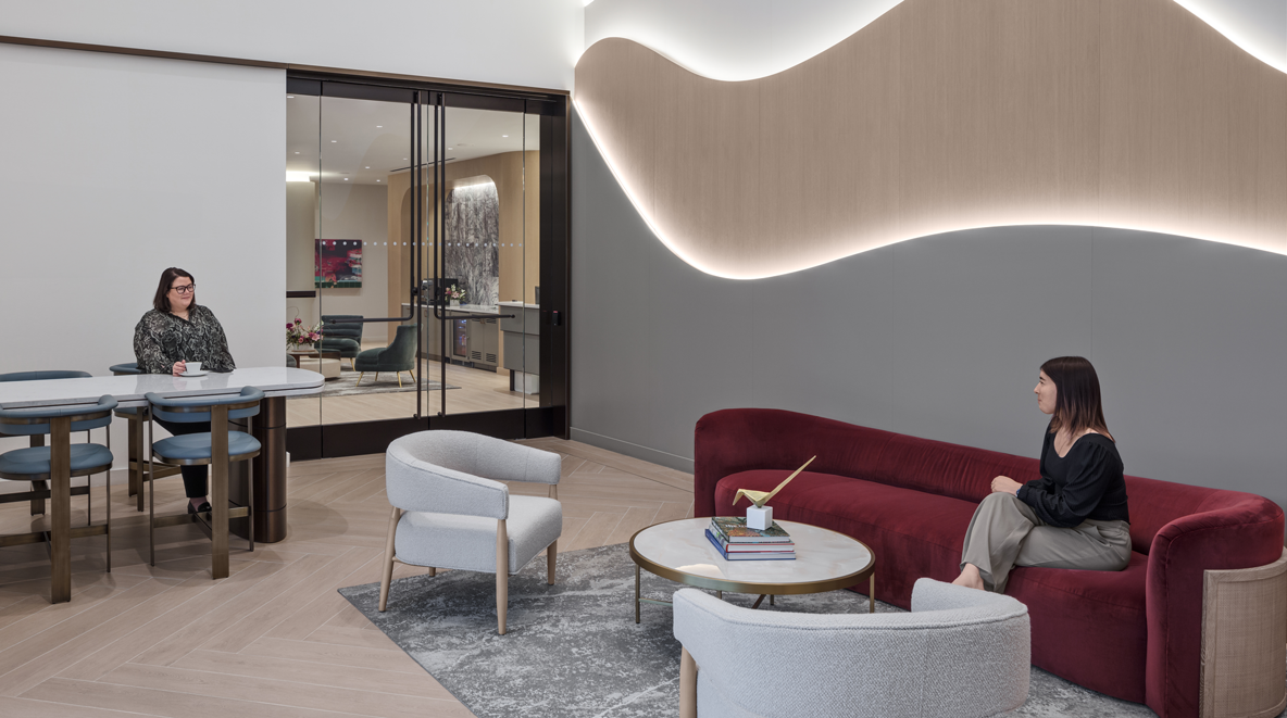 meeting room and hallway