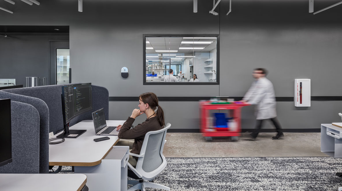 women working at desk
