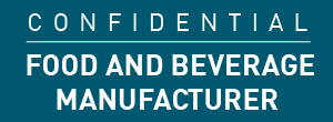 Confidential food and beverage manufacturer logo