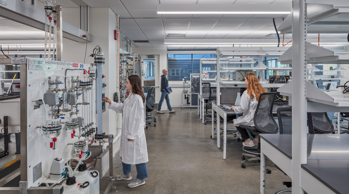 Laboratory space inside of the University of Cincinnati's New Old Chemistry Building