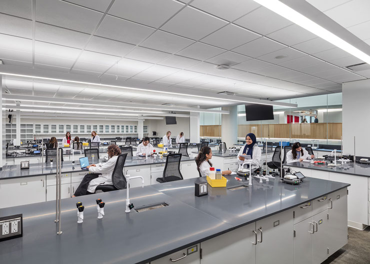Laboratory space inside of the University of Cincinnati's New Old Chemistry Building