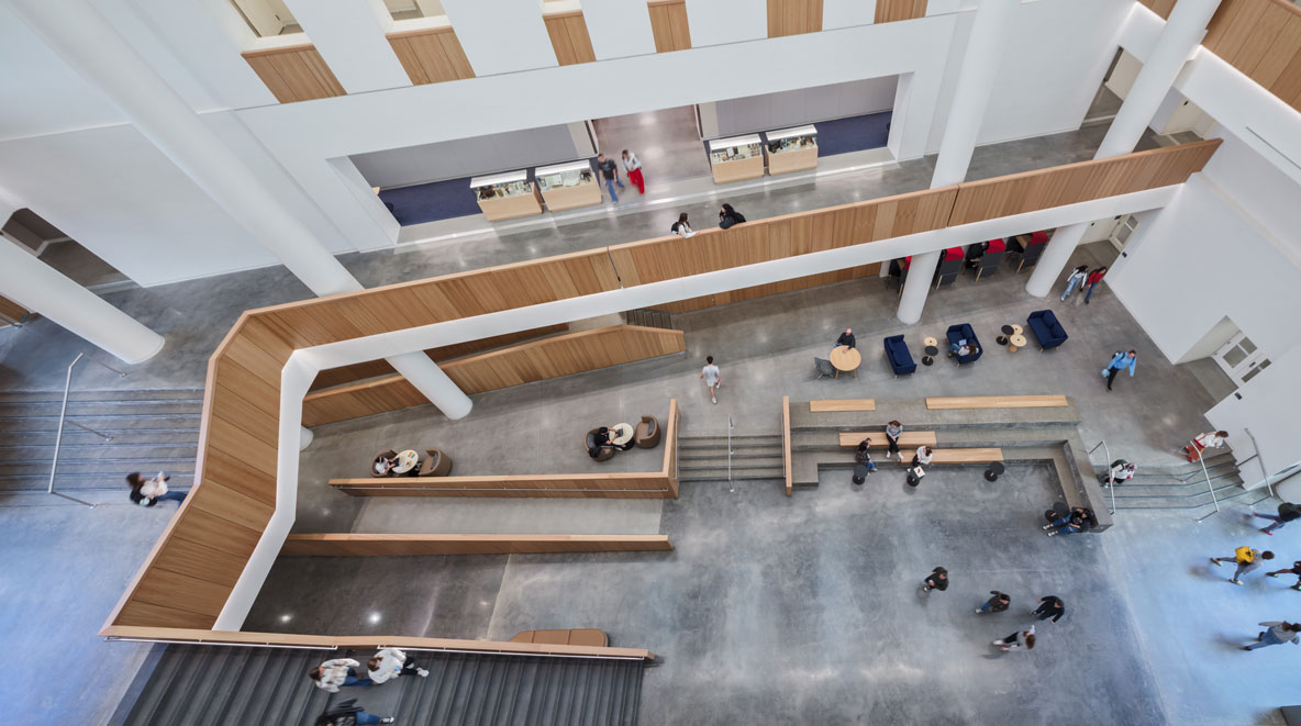 Atrium inside of the University of Cincinnati's New Old Chemistry Building
