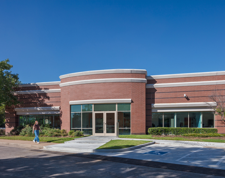 Outside of blood testing center