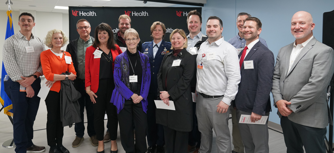 The construction and design team who worked on the newly expanded UC Health DARRIO Simulation Center.