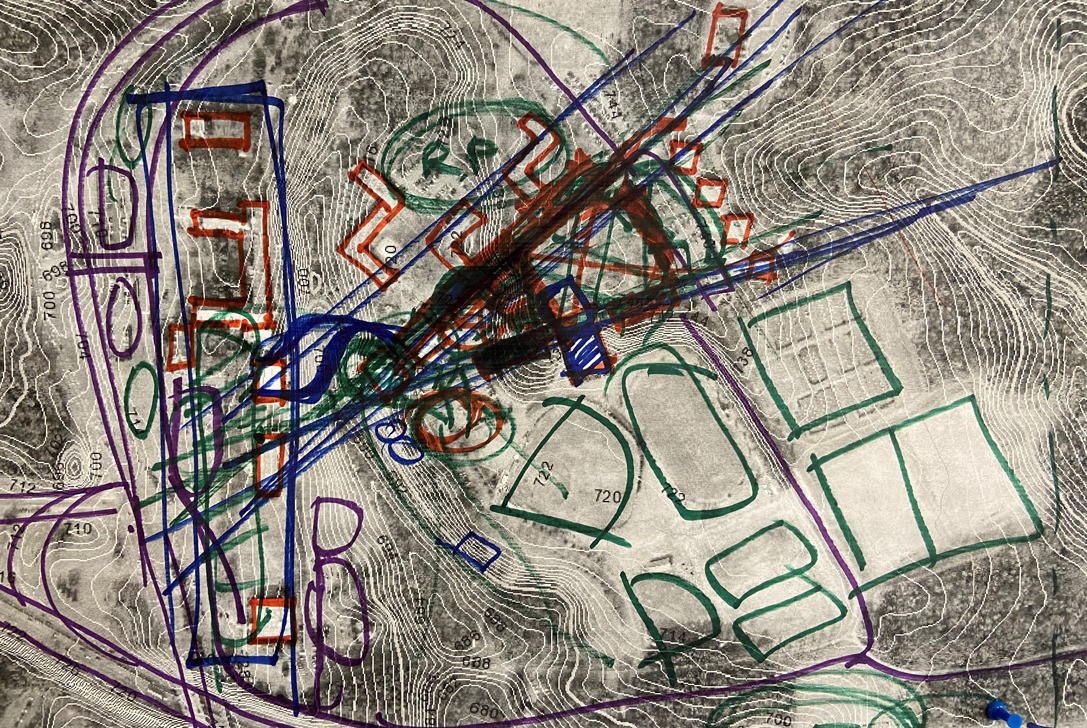 Sketching out a campus site plan