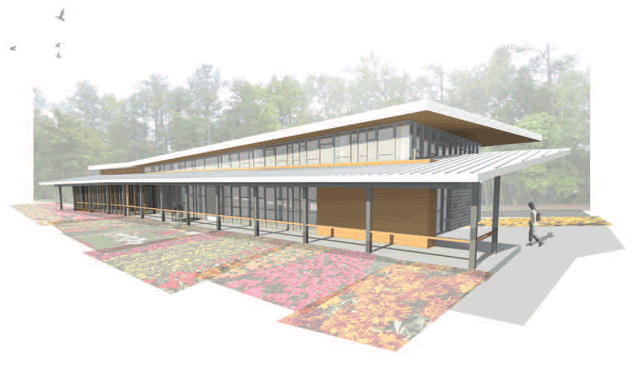 Rendering of the facility