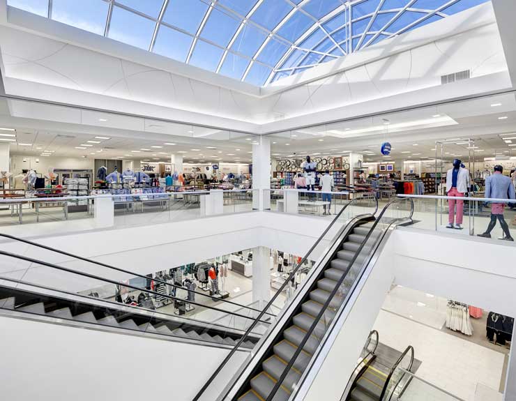 Escalators at Belk