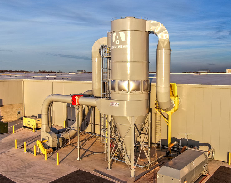 Exterior view of the Airstream production facility