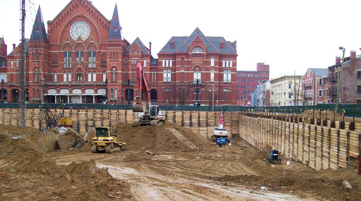 Construction of Washington Park