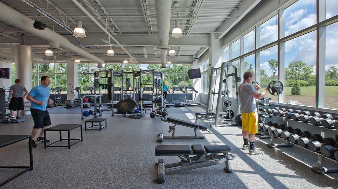 Modern fitness facility