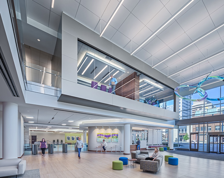 A shot of the entire lobby