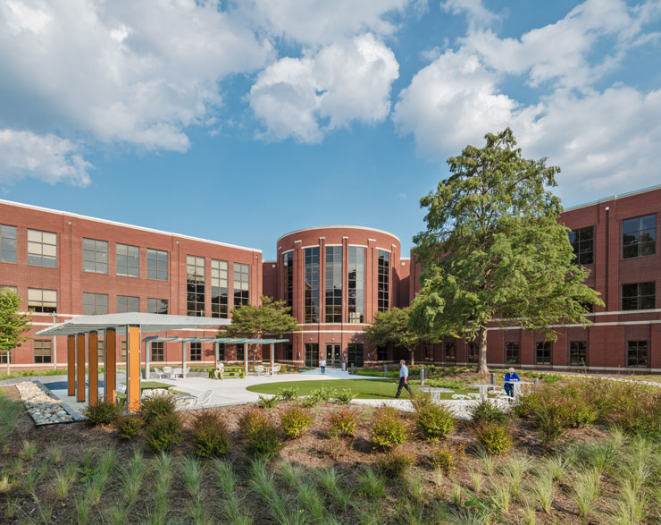 An exterior photograph of the renovated building