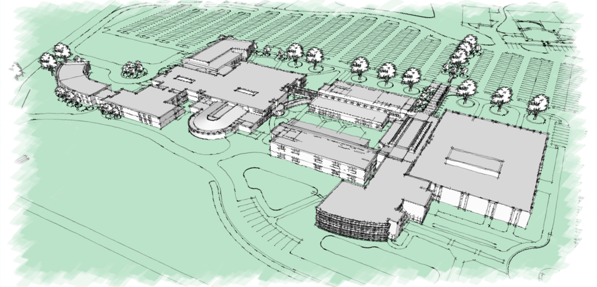 Sketch of campus master plan