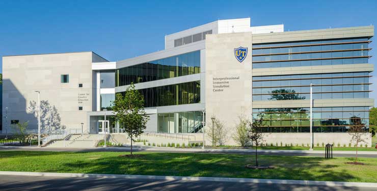 Day shot of Interprofessional Immersive Simulation Center