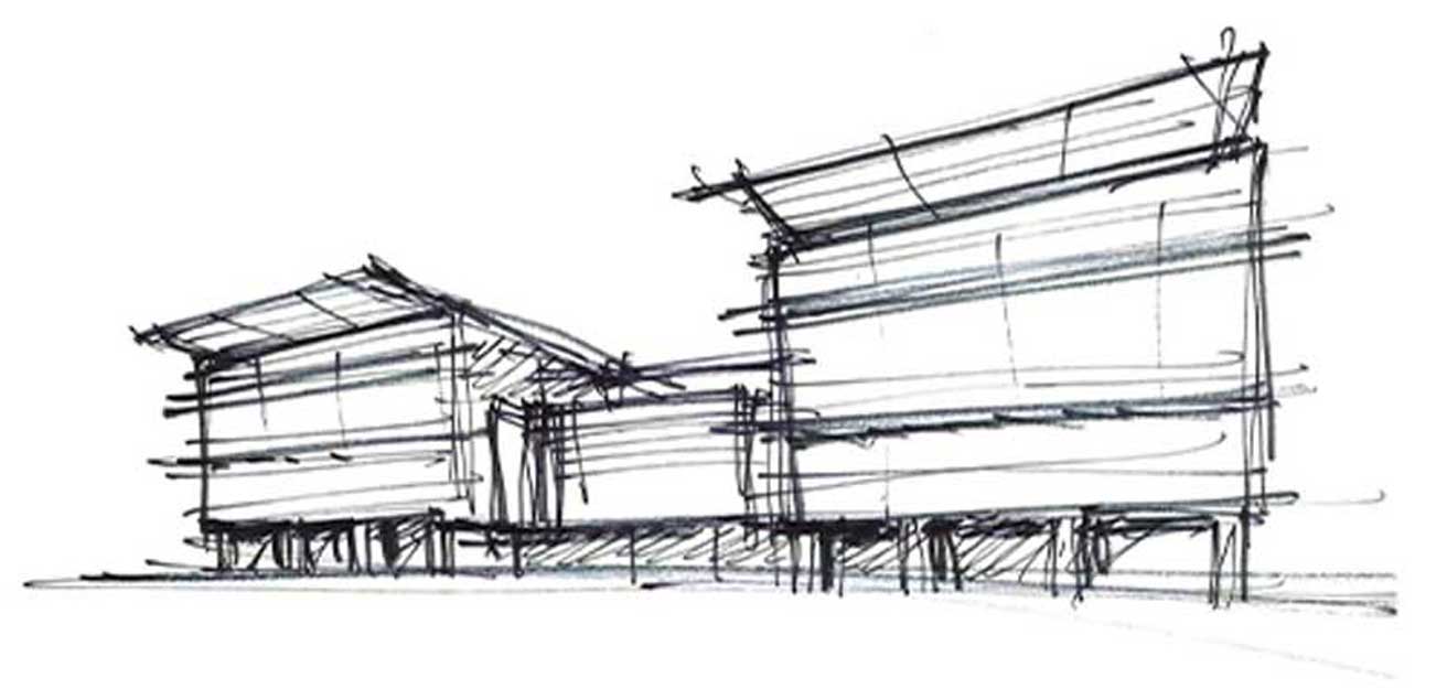 Sketch of Ohio Northern University Engineering Building