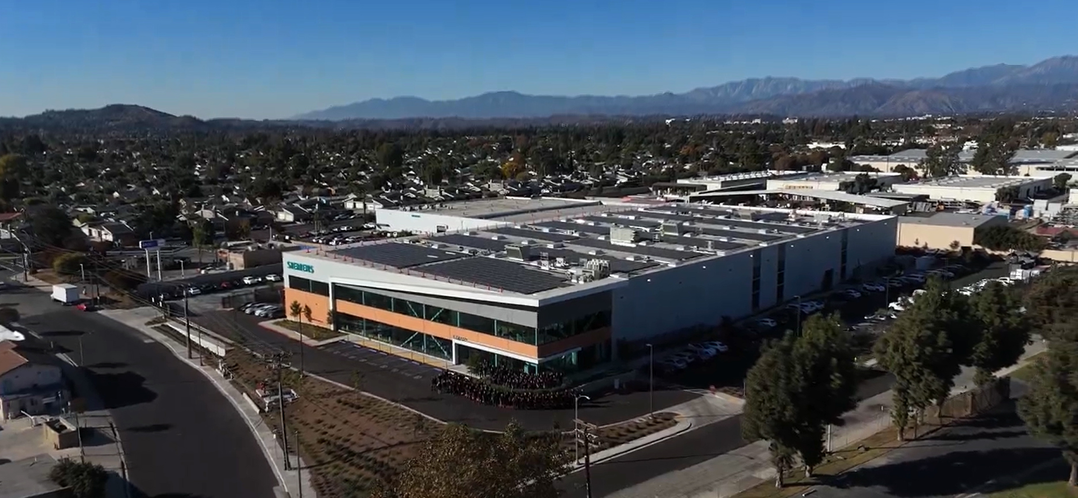 Image of Siemens' facility in Pomona