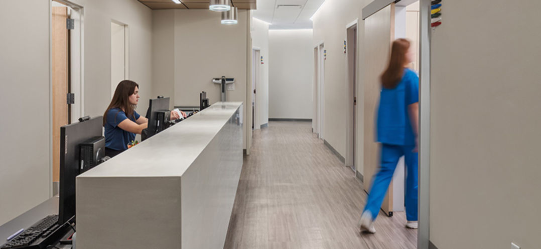 Image of hallway within a hospital