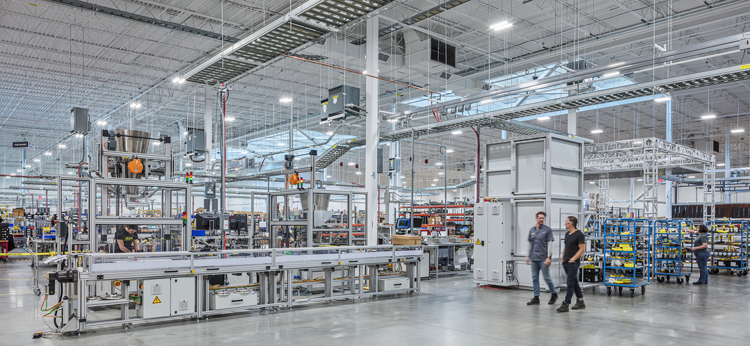 Image of interior of a manufacturing plant